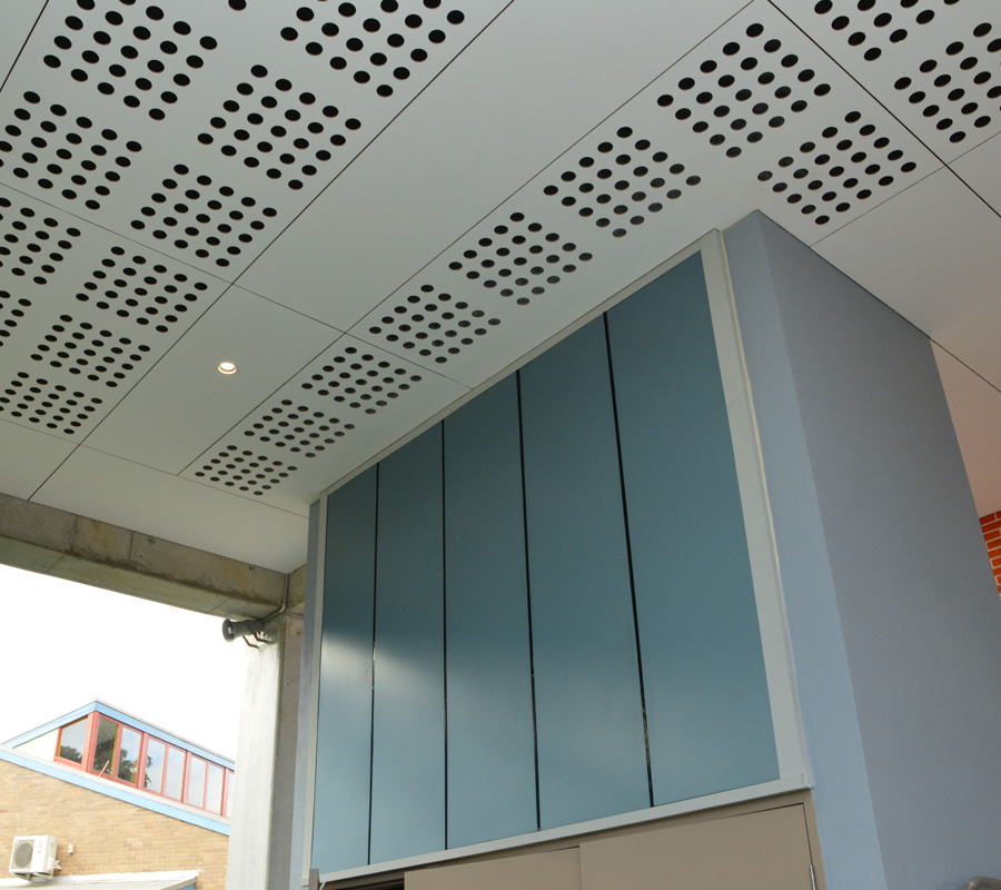 Compressed Fibre Cement Plywood Ceiling Panels Designed by Keystone Linings at Hurstville Public School