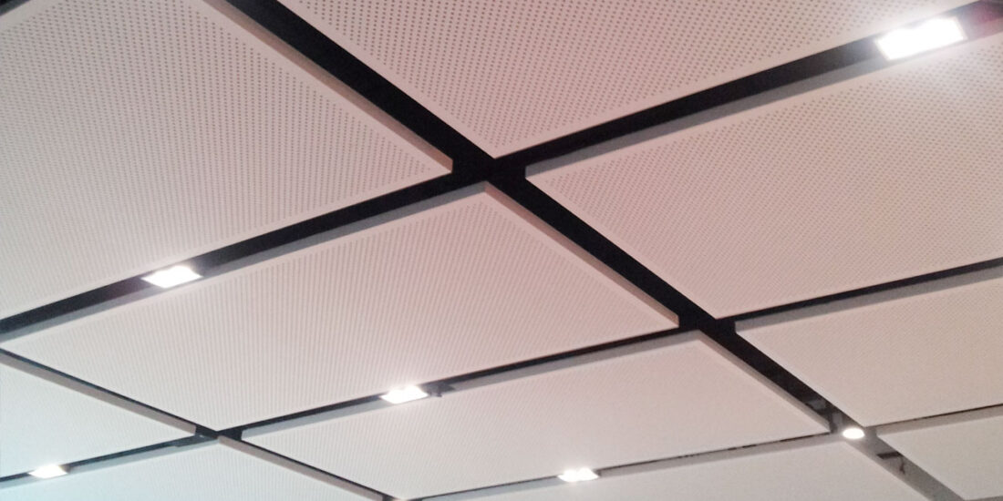 Perforated plasterboard ceiling plywood panels - carrington st