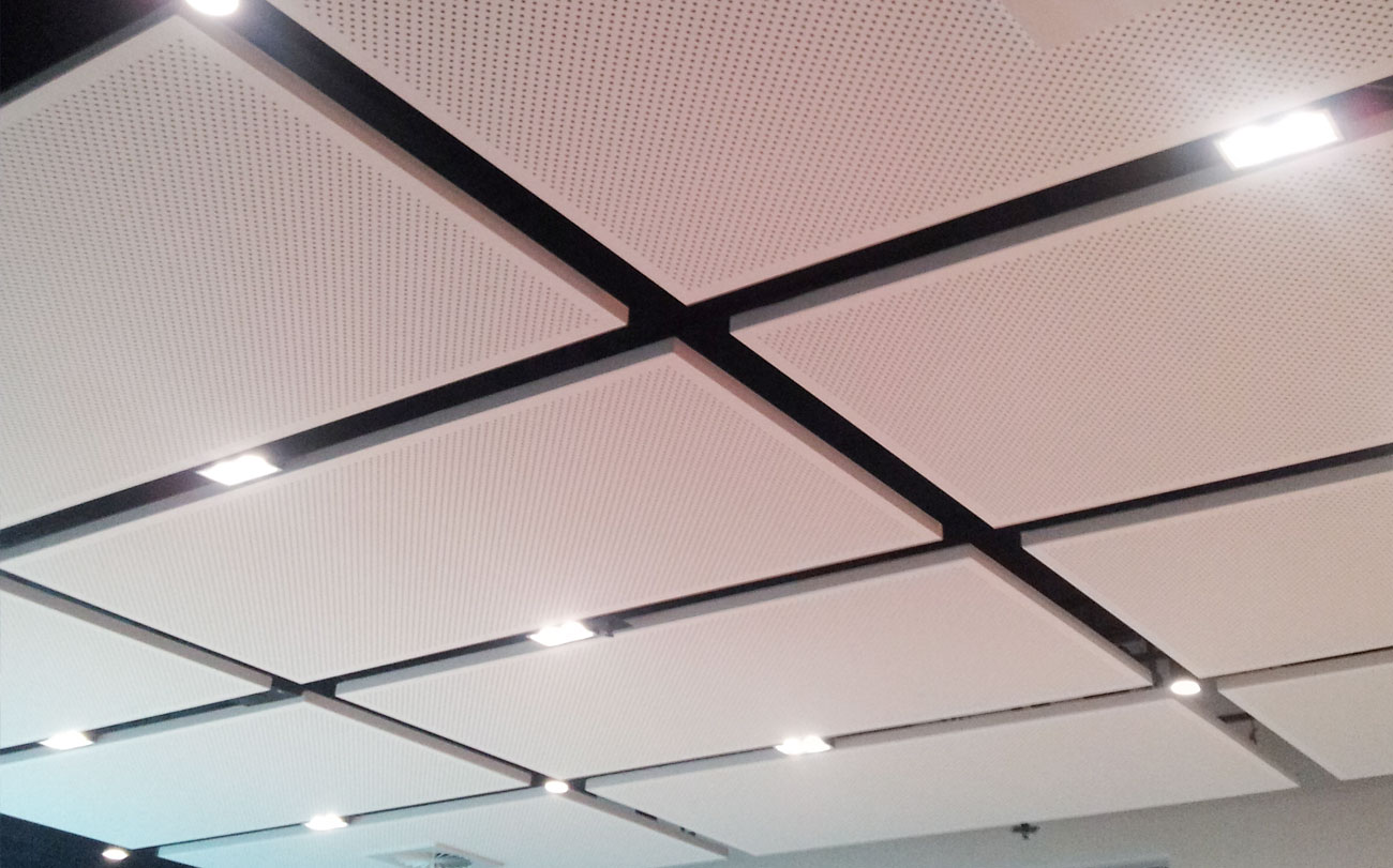 Plasterboard ceiling decorative acoustic plywood panels - carrington st