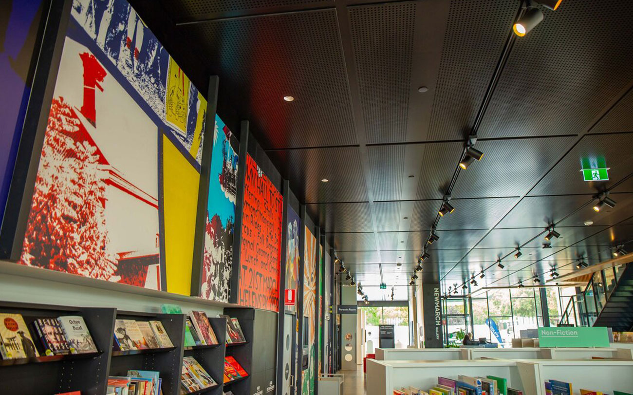 perforated fire retardant mdf ceiling panels for library - Prospect CLIC