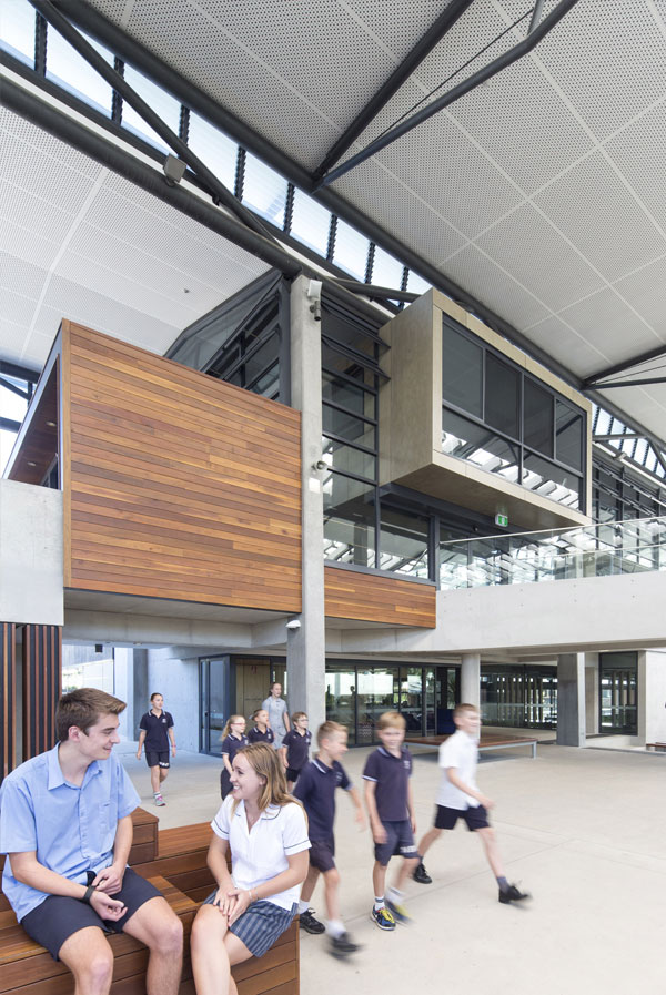 fc ceiling plywood panels Designed by Keystone Linings at Northern Beaches Christian School
