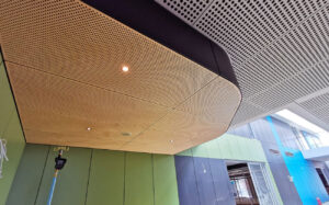 Key ply ncc2019 perforated ceiling panels group 1 manufactured by keystone linings at the st agnes chs rooty hill