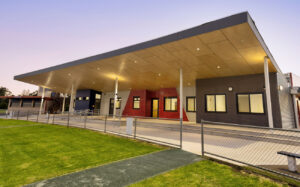 Birch plywood panels specified for the new koo wee rup football and netball pavilion