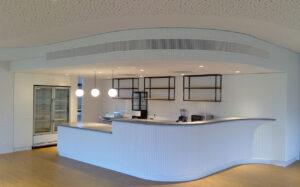 Perforated ceiling fire rated panels designed at mt barker retirement village oakfield centre