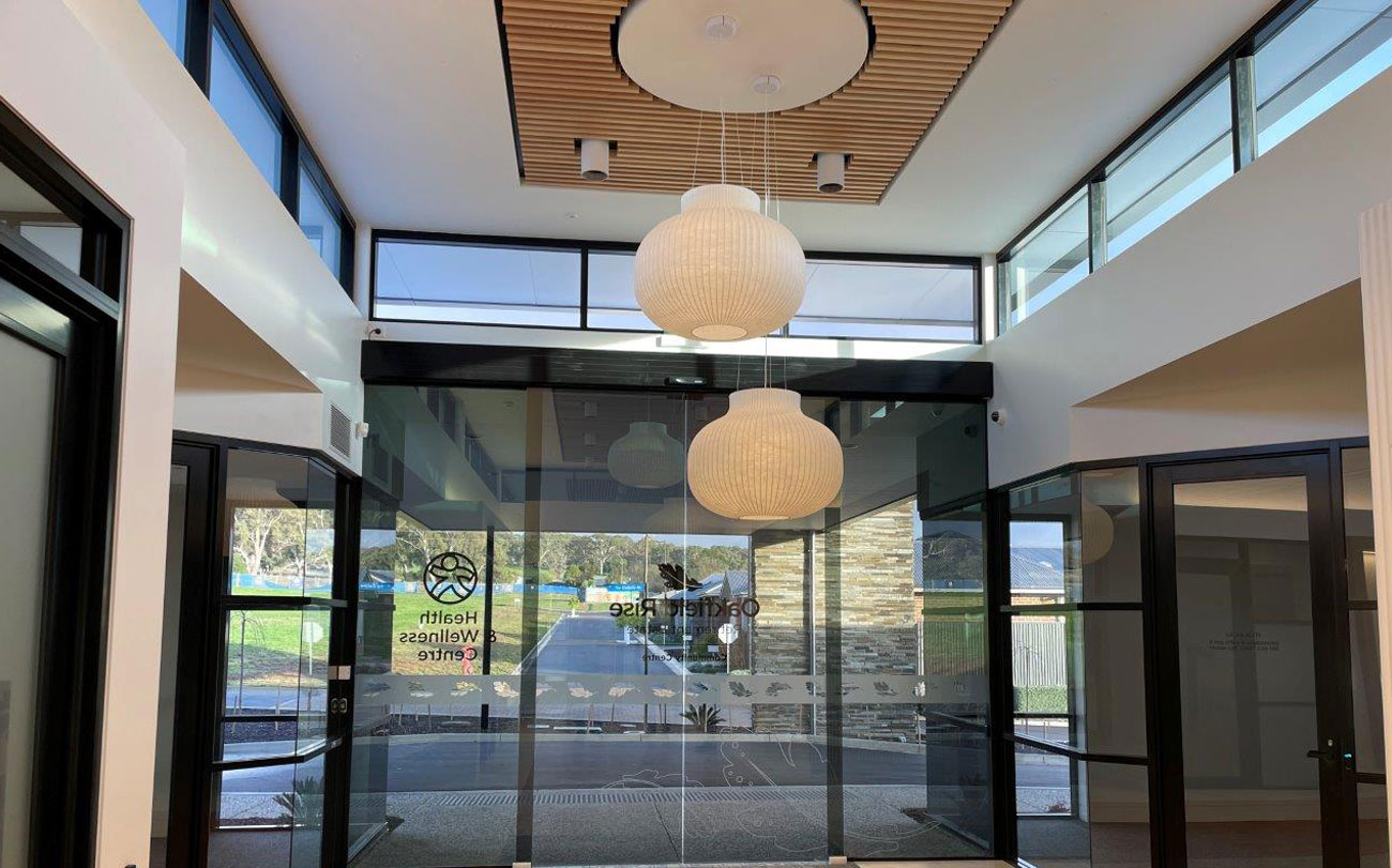 Custom Half Round Acoustic Panels Designed By Keystone at Mt Barker Retirement Village Oakfield Centre Designed by Keystone Linings