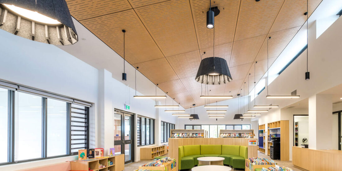 New farm state school – learning centre and administration - perforated fc panels