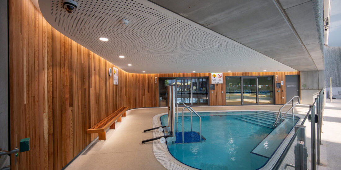 Parramatta aquatic centre - city of parramatta - perforated fc panels